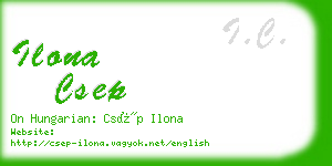 ilona csep business card